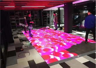 A exposição de diodo emissor de luz de Dance Floor dos meios de X, ilumina-se acima do assoalho 500x500mm do disco